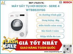 Máy sấy tụ hơi 8KG Bosch WTB86201SG - serie 4